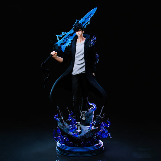 Sung Jin-Woo Solo Leveling 3D Model - Blue Glowing Sword