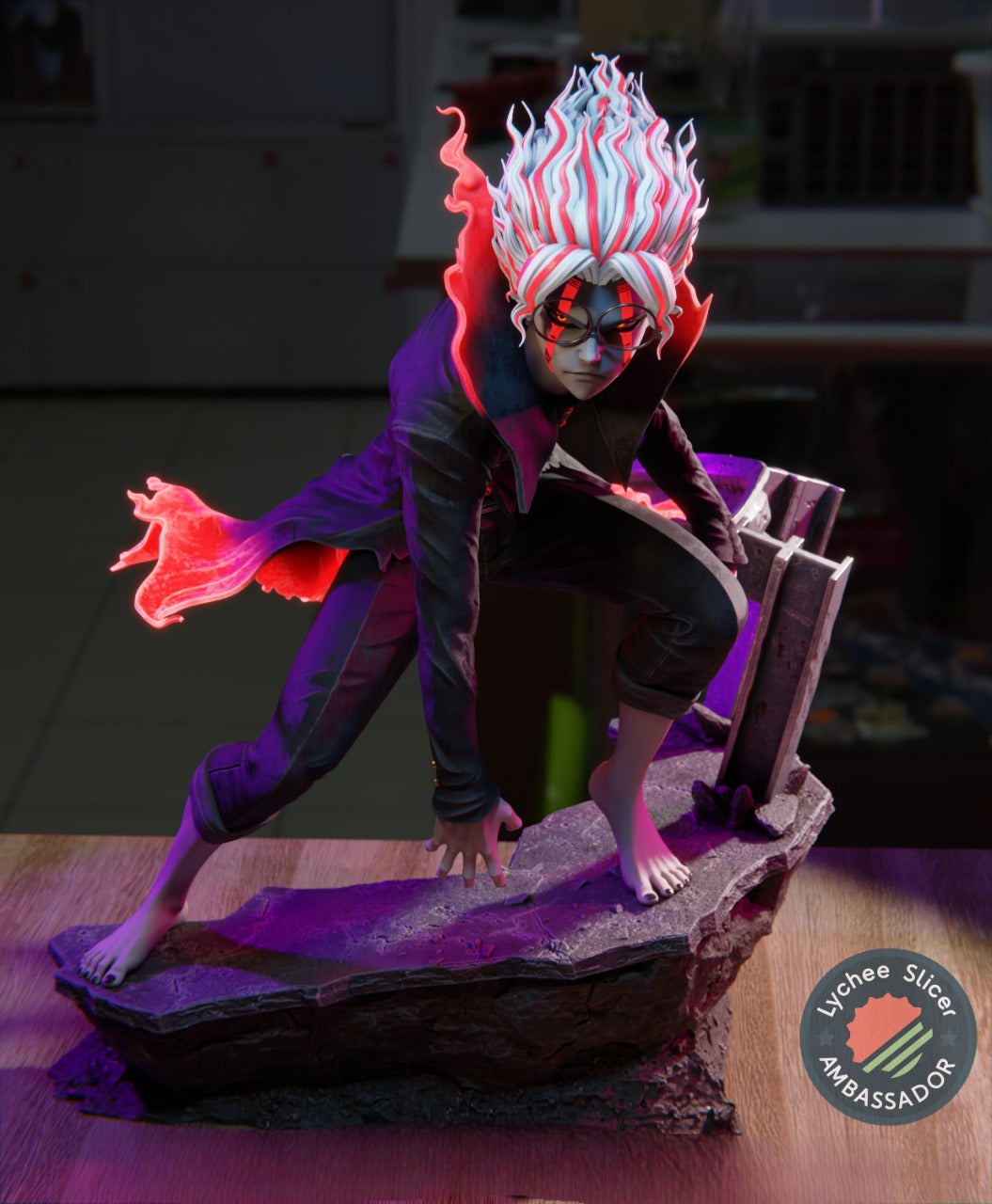 Okarun – Dandadan – STL 3D Print Files Pre-Supported + Lychee Scene