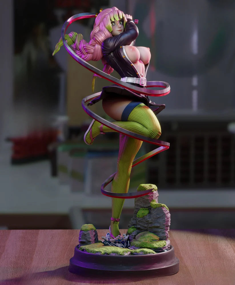 NSFW Mitsuri Kanroji STL File (Demon Slayer) | 3D Printable Anime Figure Model, Cosplay Prop & Collectible [Digital Download Only