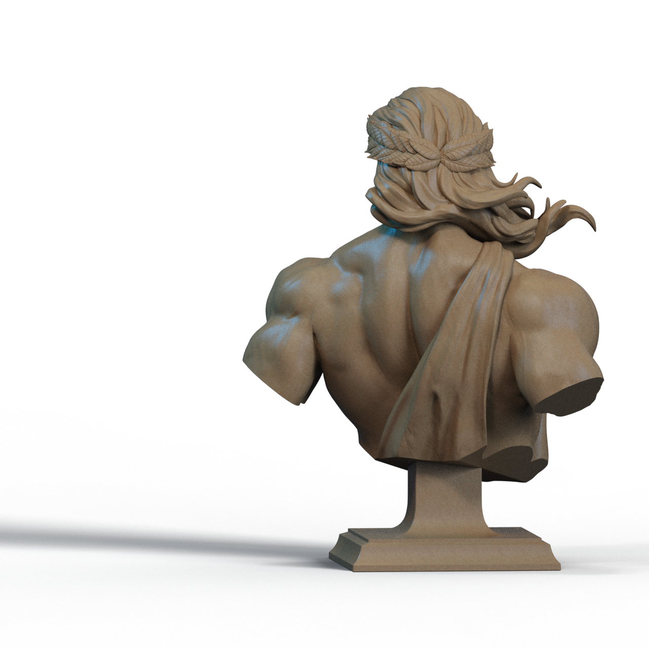 Zeus Bust – 3D Printable STL Files | Shoulder & No-Shoulder Versions | 1/4, 1/6, 1/9 Scale