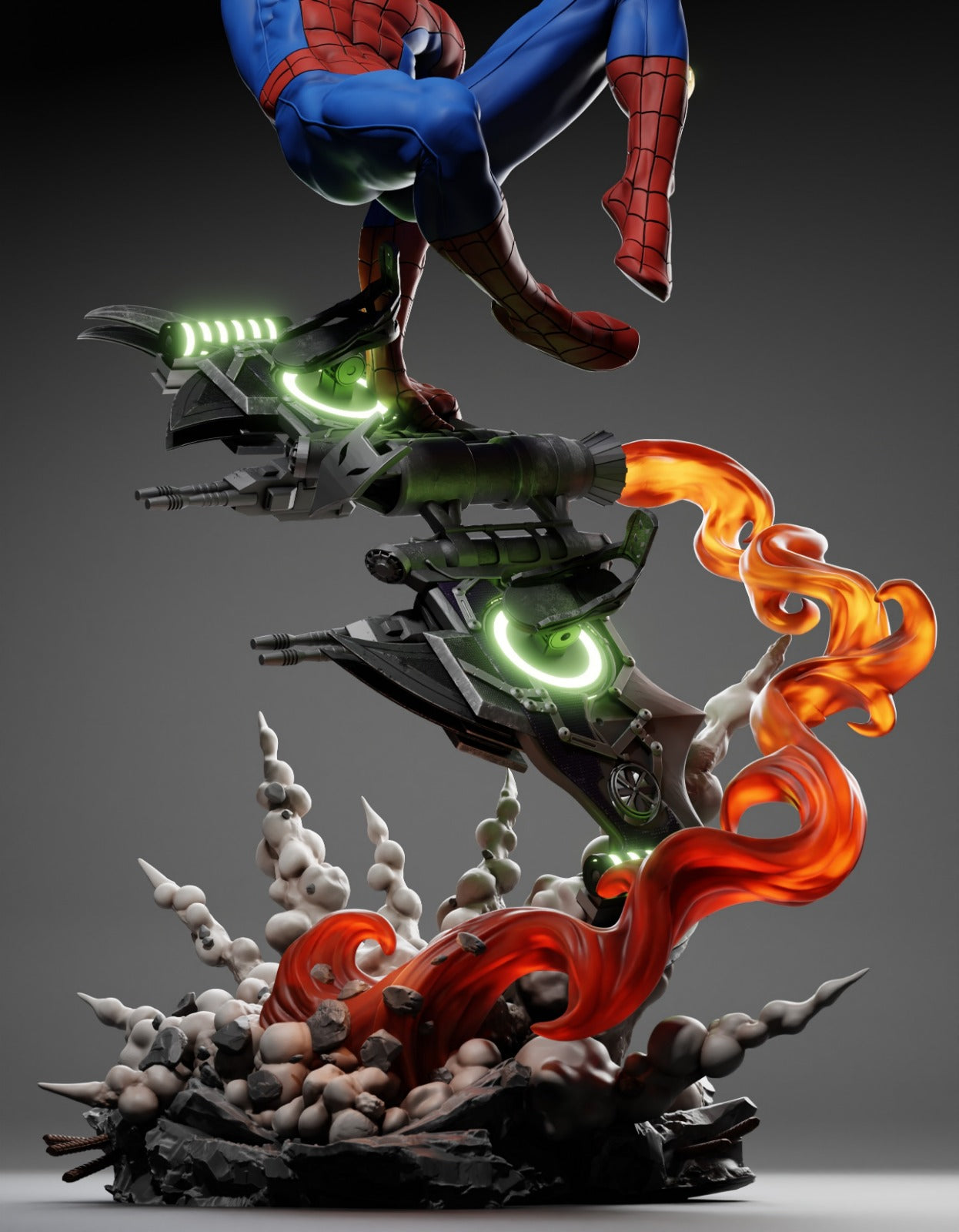 Spider-Man (Marvel Comics) 3D Print File: Iconic Web-Slinger STL - 1:4, 1:6, 1:9, 1:12 Scale Options - Ready-to-Print, Split, Pre-Supported & Uncut