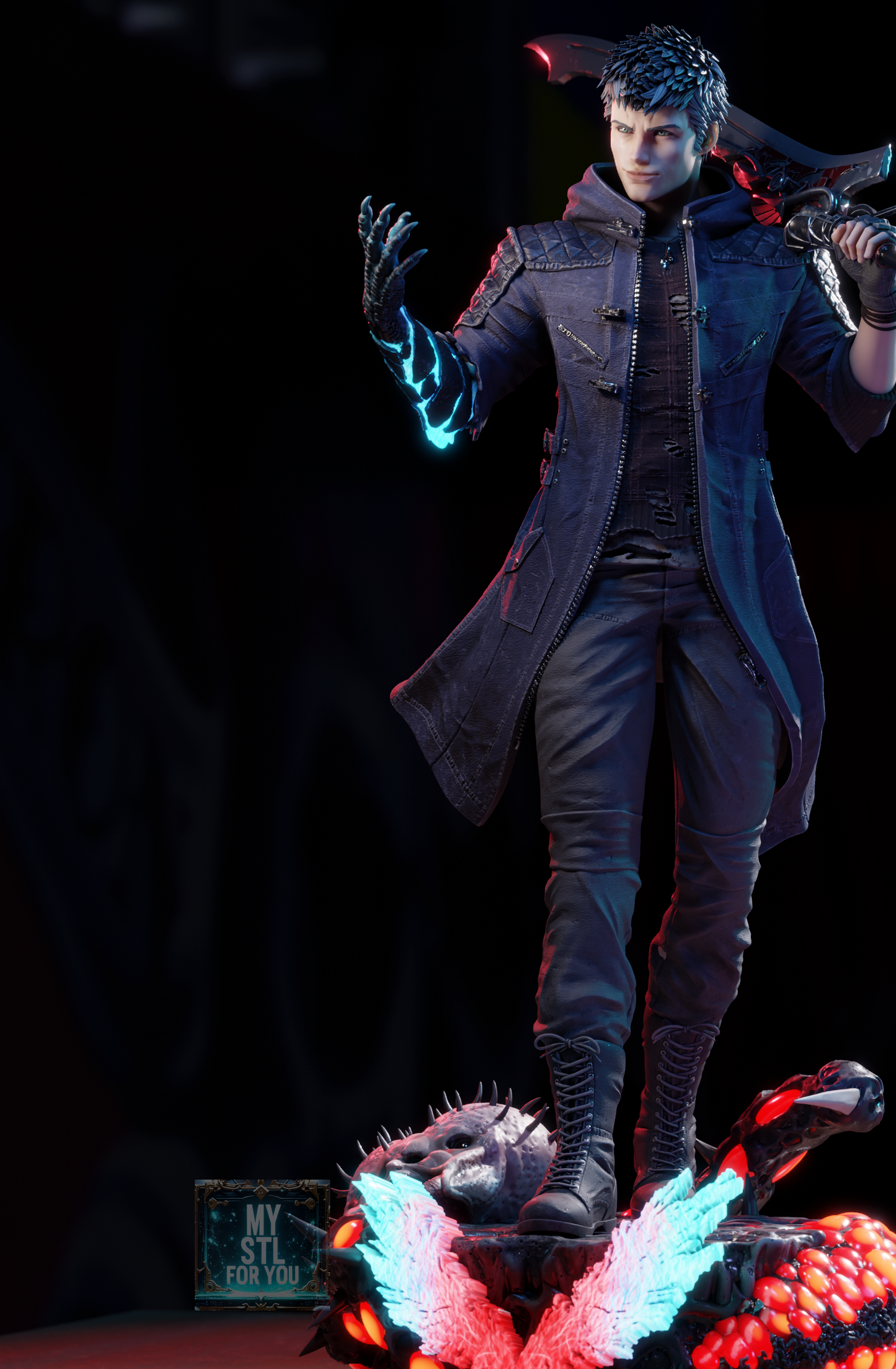 Nero - Devil May Cry 5 | High-Detail 3D Print STL | Pre-supported