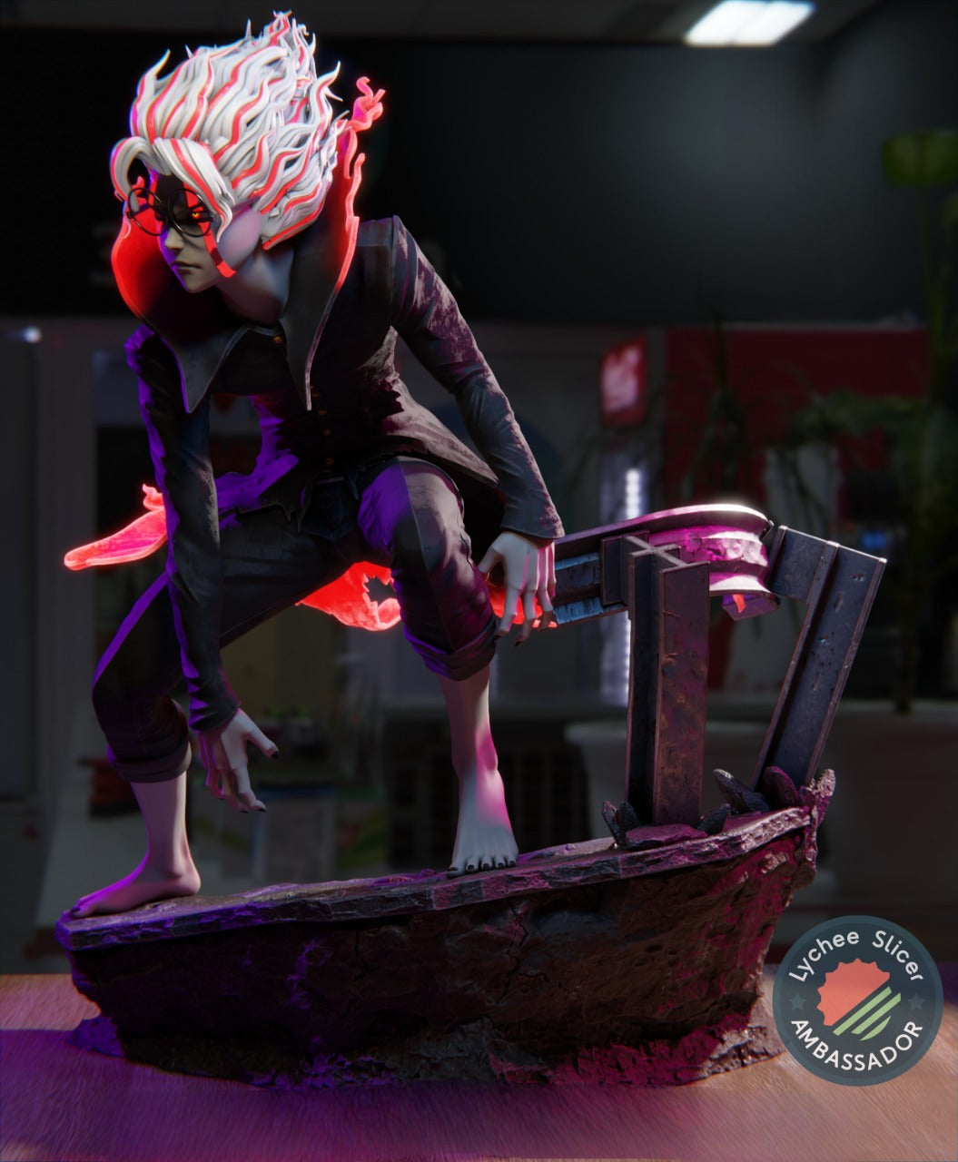 Okarun – Dandadan – STL 3D Print Files Pre-Supported + Lychee Scene