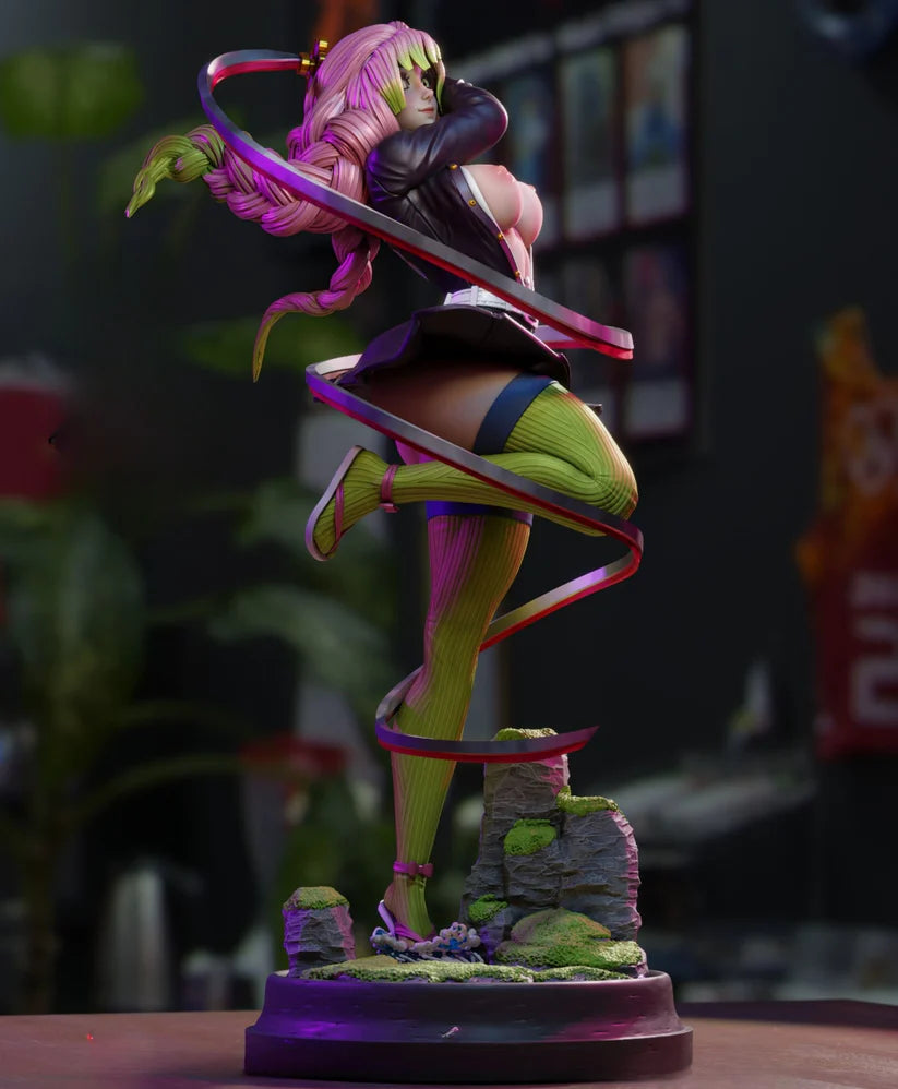 NSFW Mitsuri Kanroji STL File (Demon Slayer) | 3D Printable Anime Figure Model, Cosplay Prop & Collectible [Digital Download Only