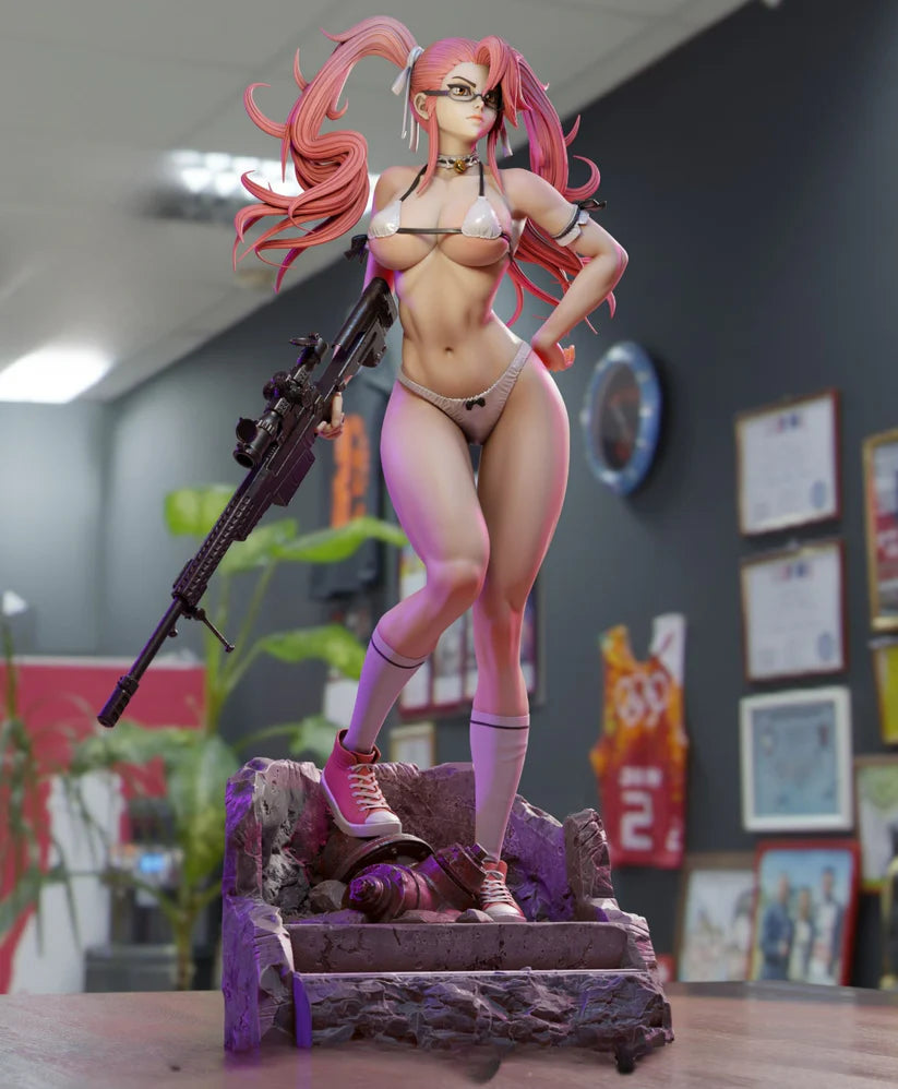 NSFW Saya Takagi STL File | Highschool of the Dead Anime Figure, Zombie Apocalypse Survivor Model [Digital Download Only]