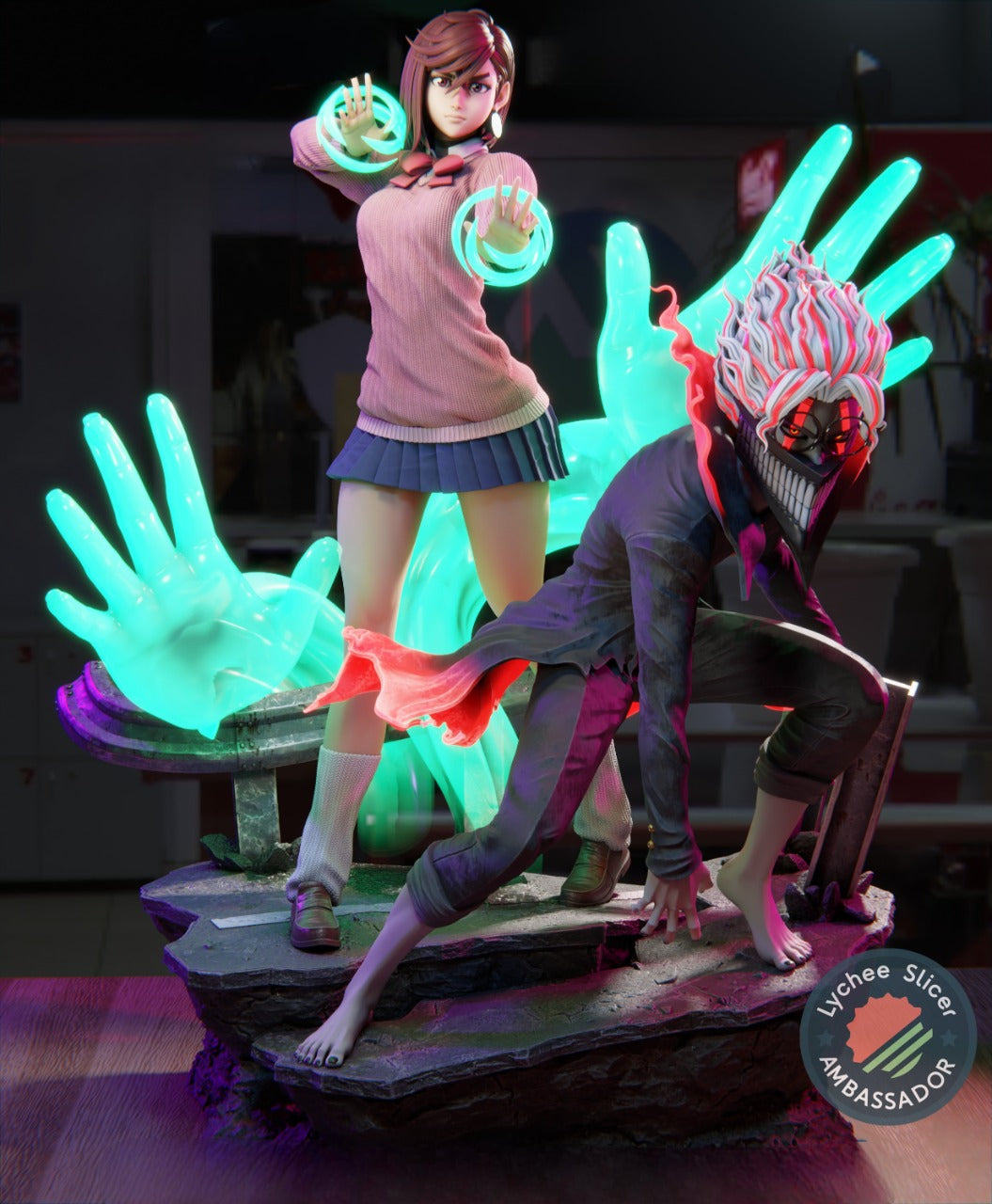 Okarun – Dandadan – STL 3D Print Files Pre-Supported + Lychee Scene