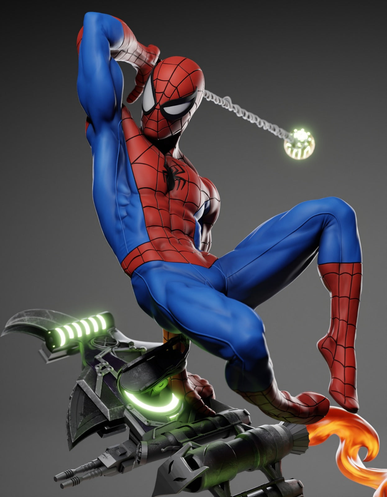 Spider-Man (Marvel Comics) 3D Print File: Iconic Web-Slinger STL - 1:4, 1:6, 1:9, 1:12 Scale Options - Ready-to-Print, Split, Pre-Supported & Uncut