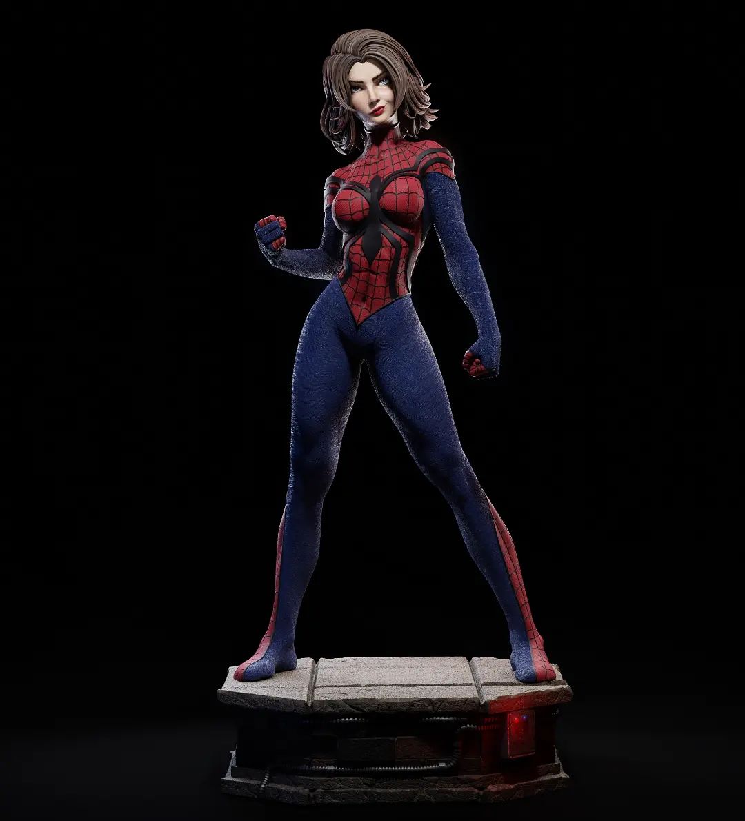 Spider-Woman (Marvel Comics) 3D Print File: Iconic Heroine STL - 1:4, 1:6, 1:9, 1:12 Scale Options - Ready-to-Print, Split, Pre-Supported & Uncut