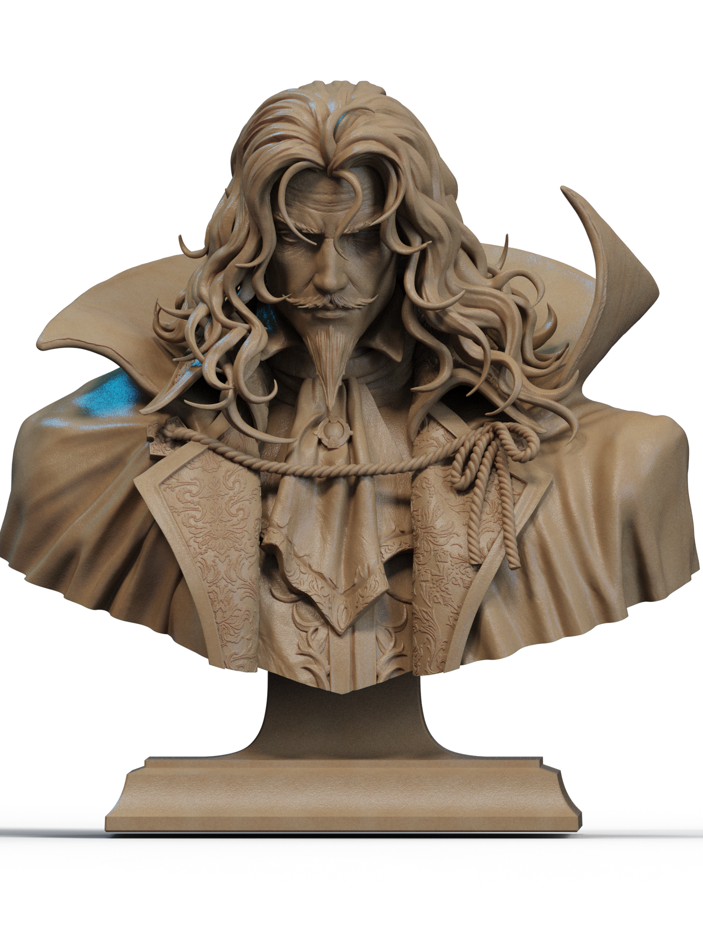 Dracula Bust 3D Print File: Iconic 1/6 & 1/9 Scale STL Collectible