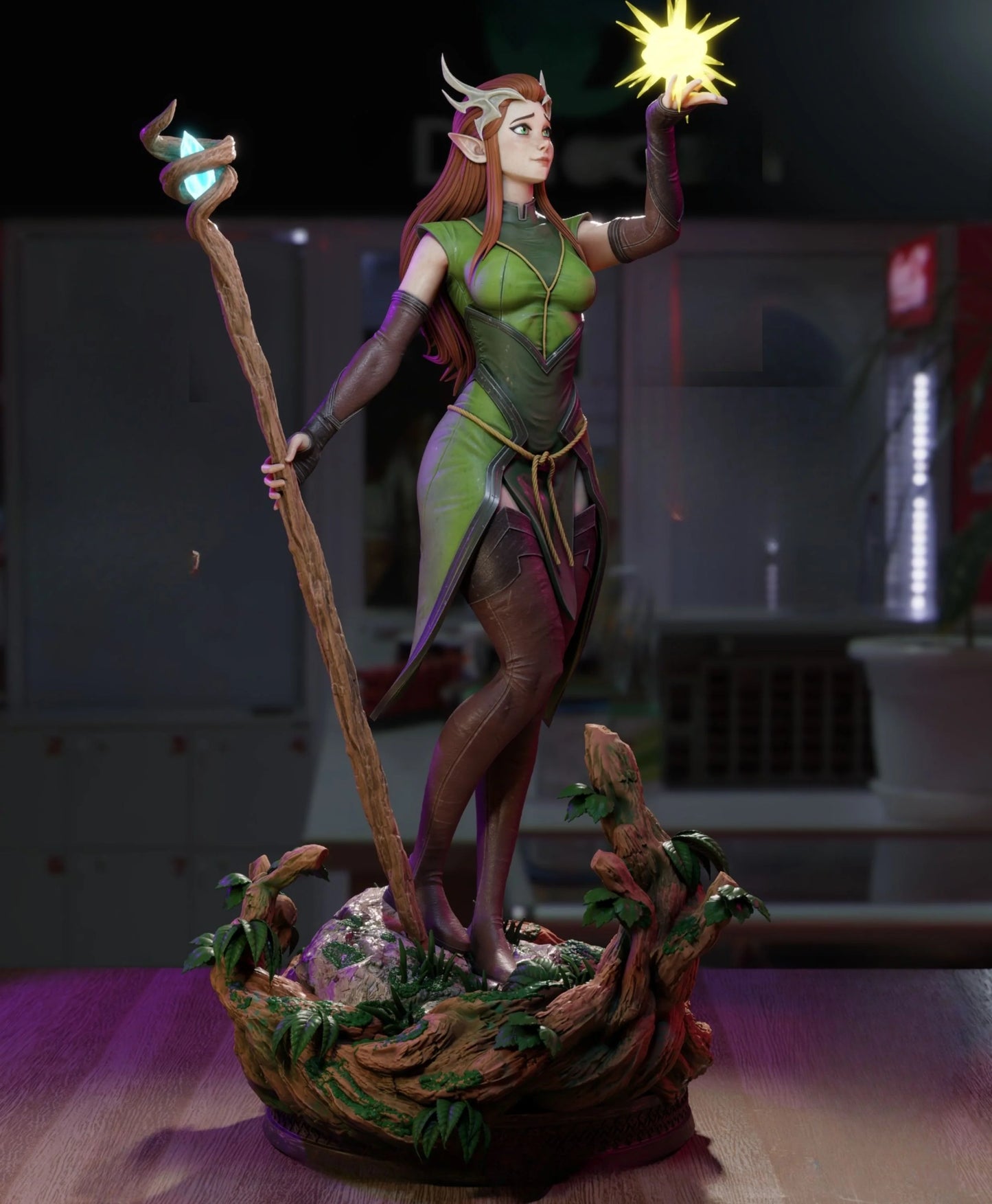 Keyleth NSFW – Critical Role Inspired STL Figure for 3D Printing (Pre-Supported)
