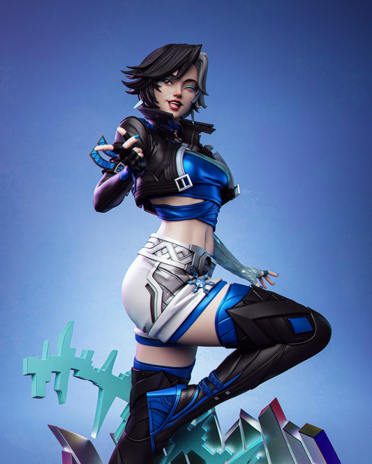 Luna Snow STL File – K-Pop Ice Superhero | 1/6 & 1/9 Scale | Marvel Future Fight 3D Model