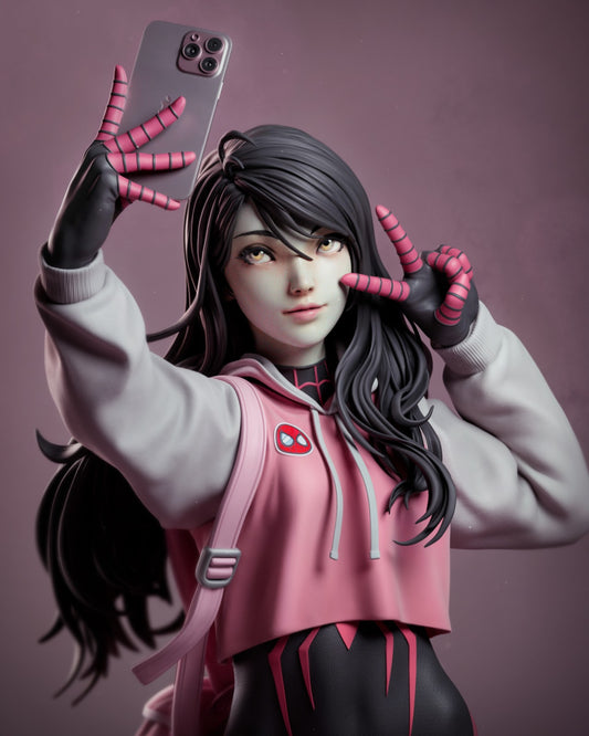 Spider-Girl (Phone Version) 3D Print File: Iconic Heroine STL - 1:4, 1:6 (Pre-Supported), 1:9, 1:12 Scale Options - Ready-to-Print, Split & Uncut