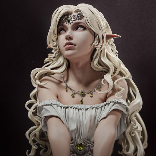 Elf Princess 3D Print File: Epic 1/6 & 1/9 Scale STL Collectible