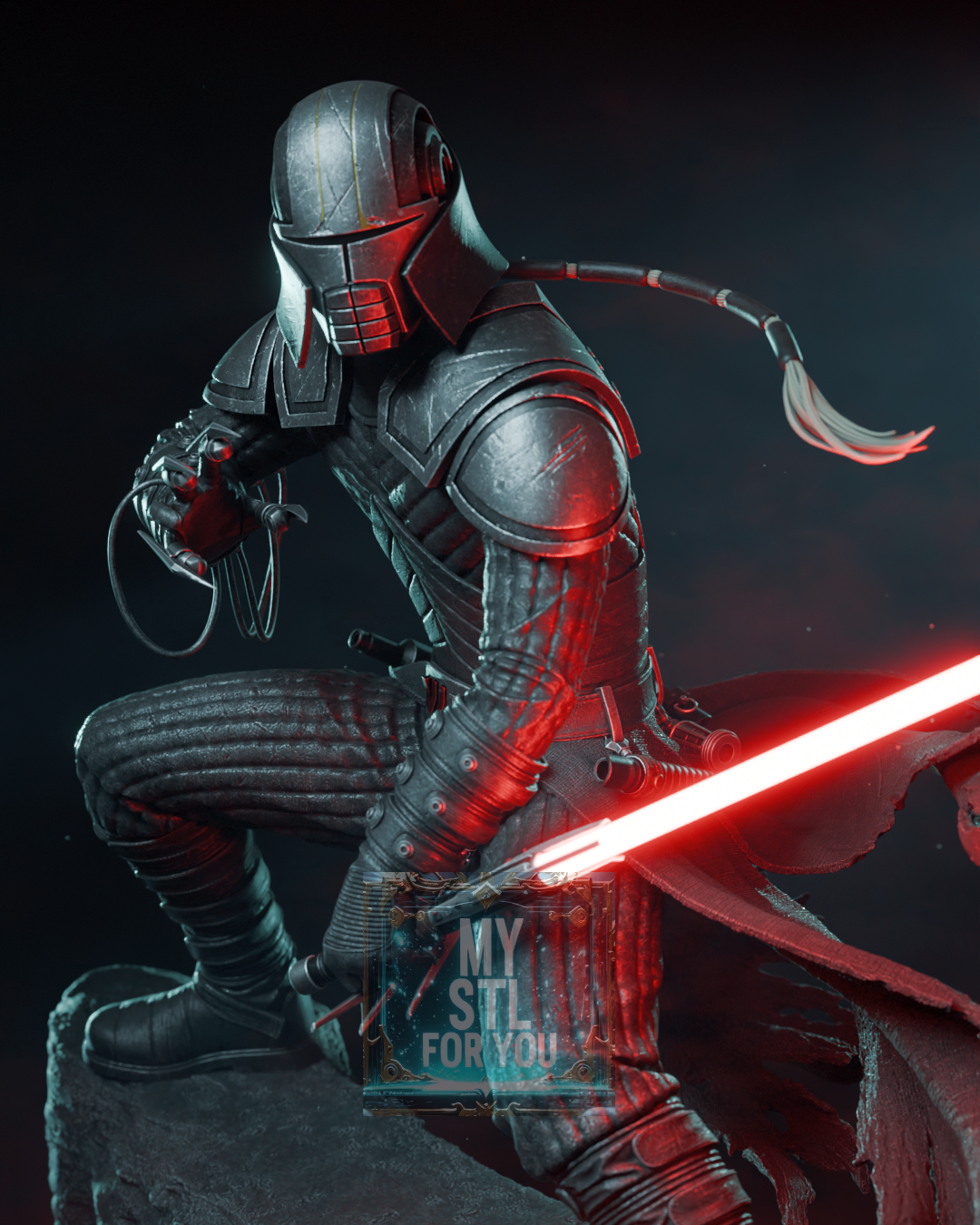 Starkiller | 1/6 Pre‑Supported (LYS) + 1/6 | 1/9 + 1/9 Uncut | STL Files for Resin Printing