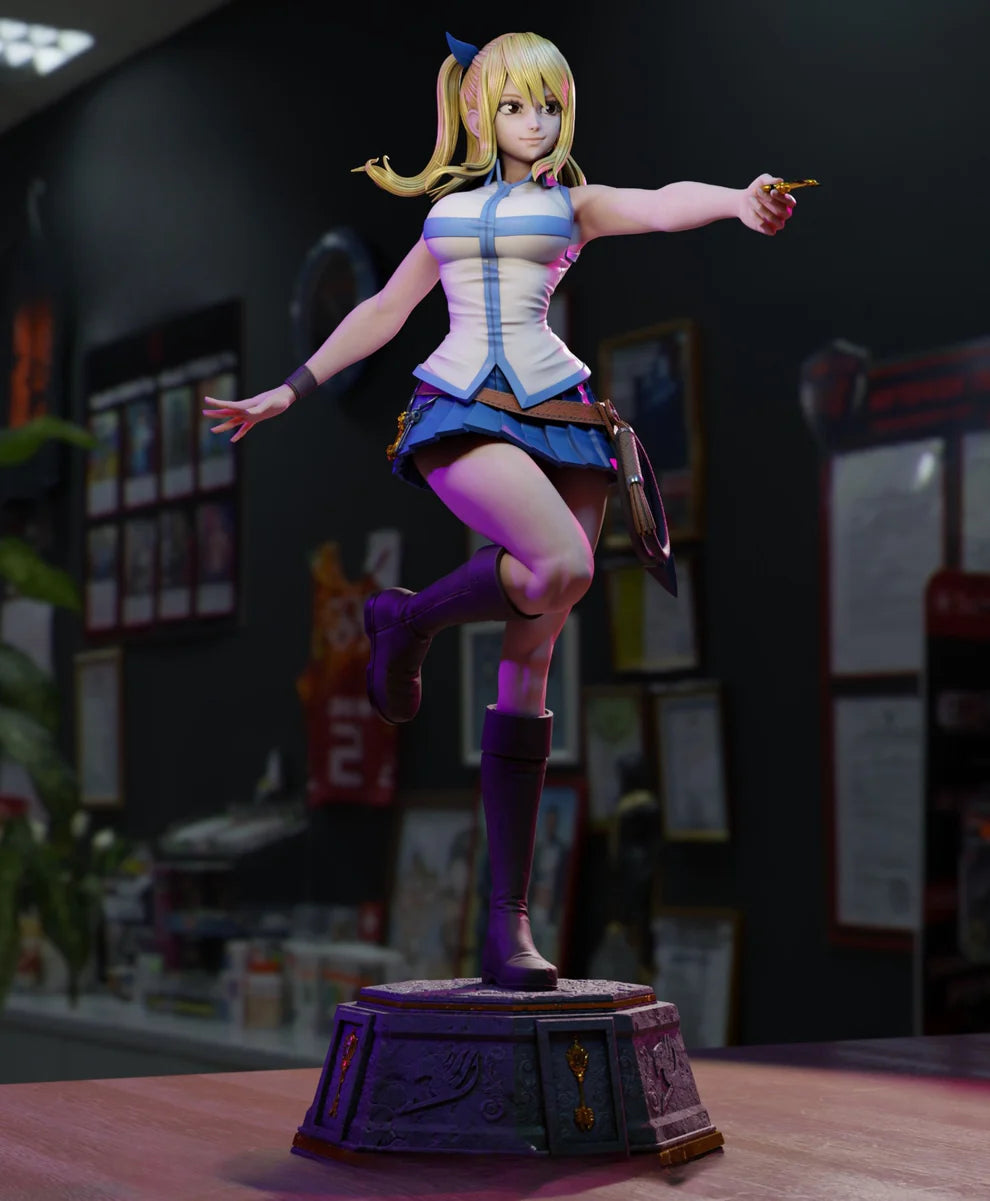 Lucy – Fairy Tail – STL 3D Print Files (Standard & NSFW – Pre-Supported)