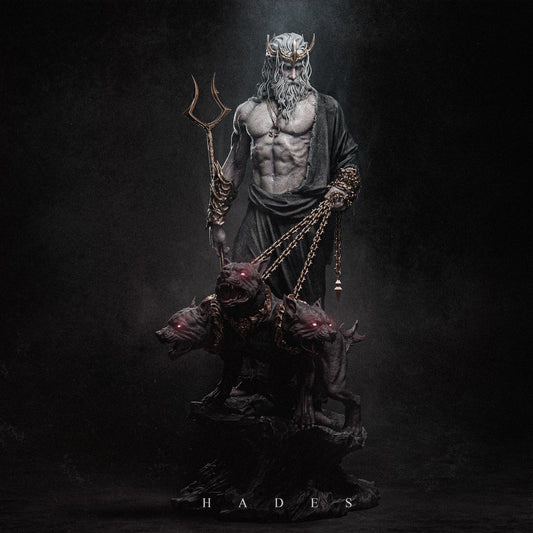 Hades and Cerberus – 3D Printable STL Statue | 1/4, 1/9, 1/12 Scales