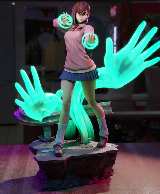 Momo Ayase – Dandadan Inspired STL Figure for 3D Printing Pre-Supported