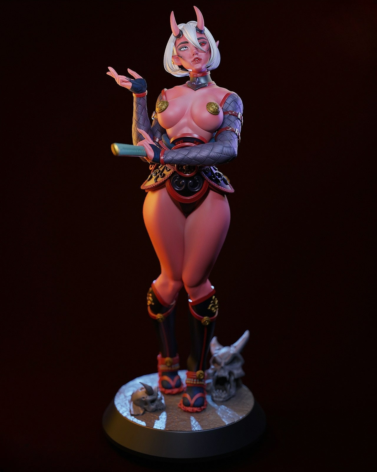 Free Oni NSFW 3D Print File - Unleash the Demon!