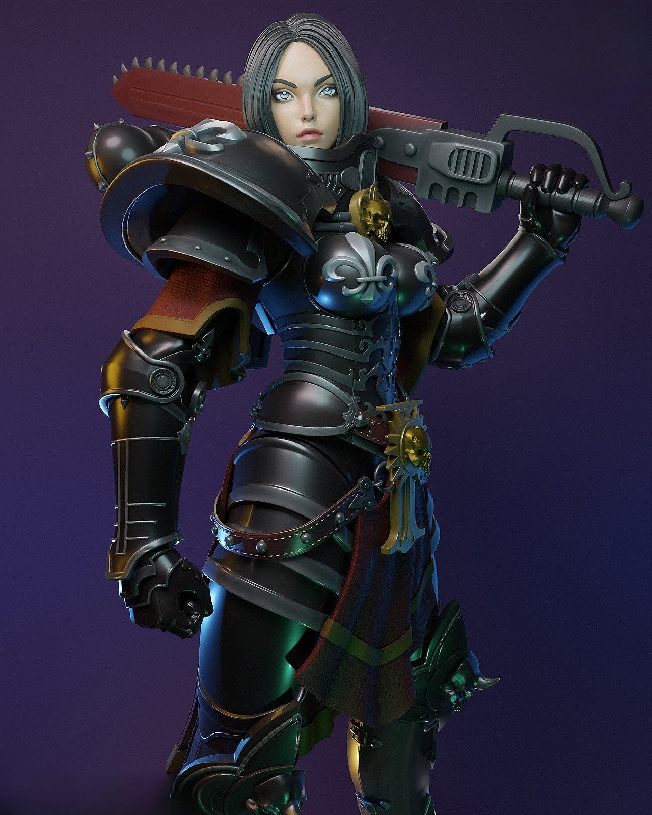 Free Battle Sister 3D Print File - Join the Crusade!