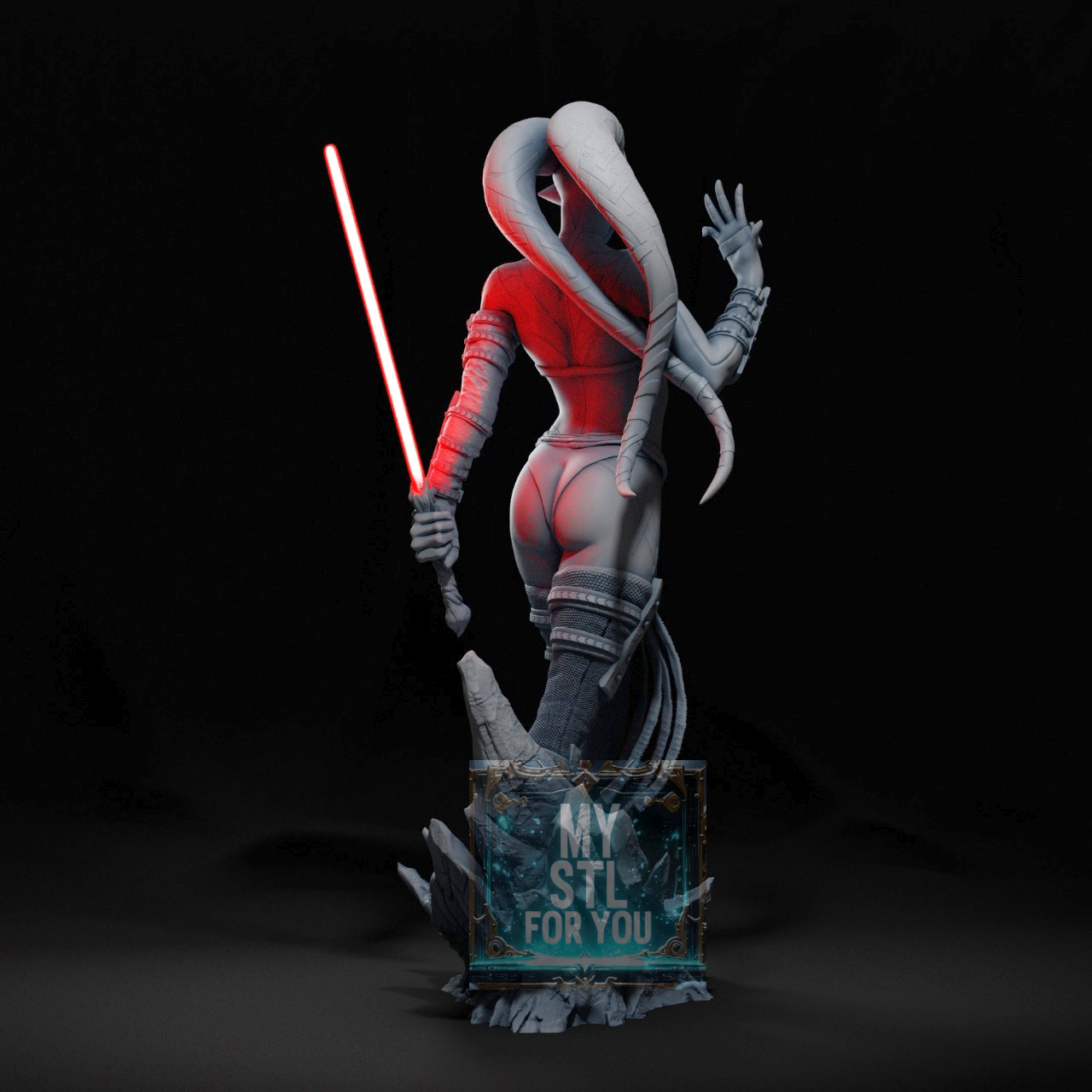 Darth Talon STL Statue – Resin Files Bundle (All Scales 1/4, 1/6, 1/9, 1/12) Pre-Supported, Cut & Keyed, Uncut – Digital Download