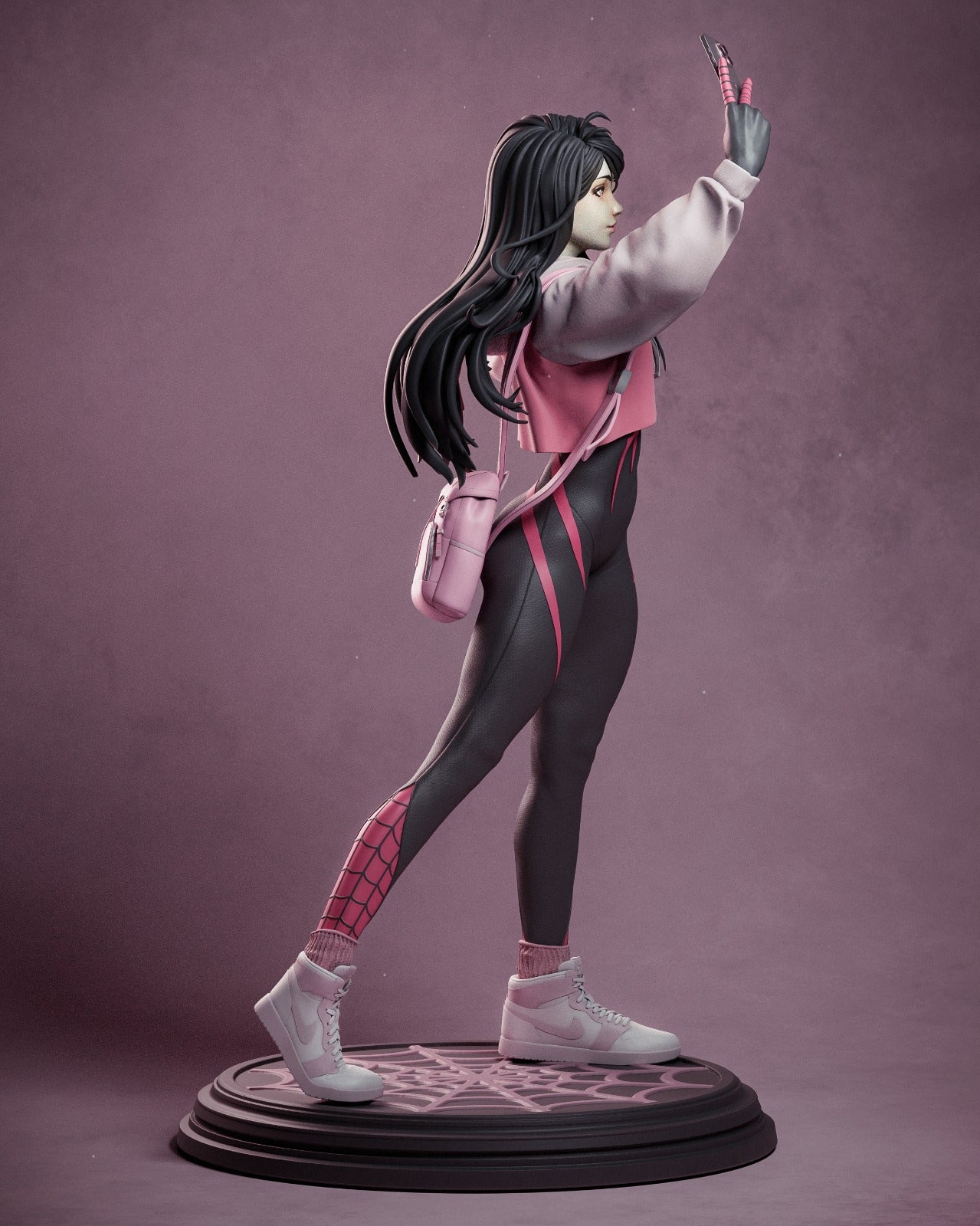 Spider-Girl (Phone Version) 3D Print File: Iconic Heroine STL - 1:4, 1:6 (Pre-Supported), 1:9, 1:12 Scale Options - Ready-to-Print, Split & Uncut