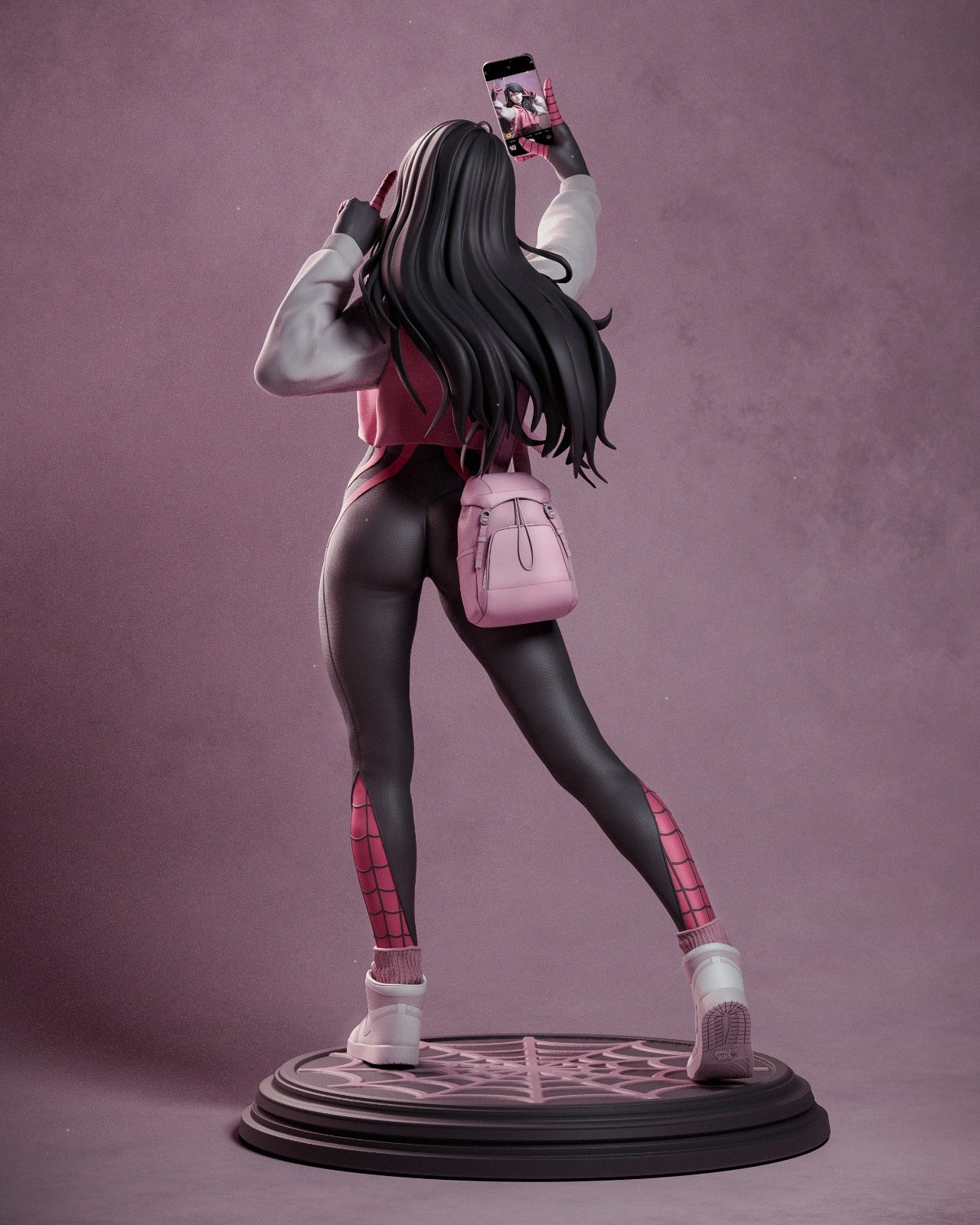 Spider-Girl (Phone Version) 3D Print File: Iconic Heroine STL - 1:4, 1:6 (Pre-Supported), 1:9, 1:12 Scale Options - Ready-to-Print, Split & Uncut