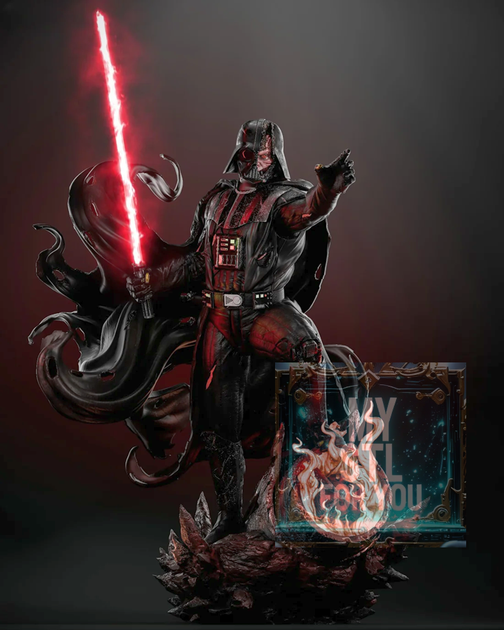 Darth Vader 1/6 Scale Statue + Bust | STL Files for Resin 3D Printing