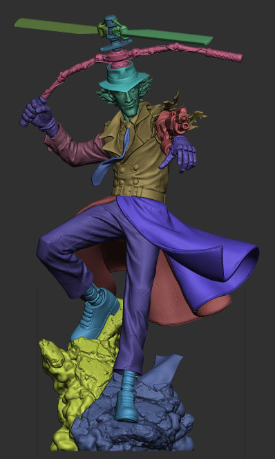 Inspector Gadget 3D Print File: Iconic Cartoon Hero STL - 1:9 & 1:6 Scale Options - Ready-to-Print, Split, Pre-Supported