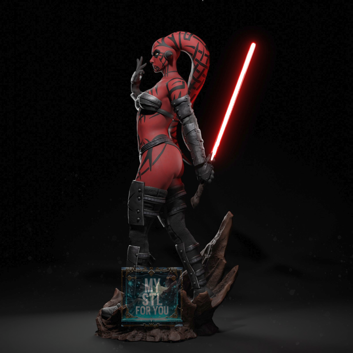 Darth Talon STL Statue – Resin Files Bundle (All Scales 1/4, 1/6, 1/9, 1/12) Pre-Supported, Cut & Keyed, Uncut – Digital Download