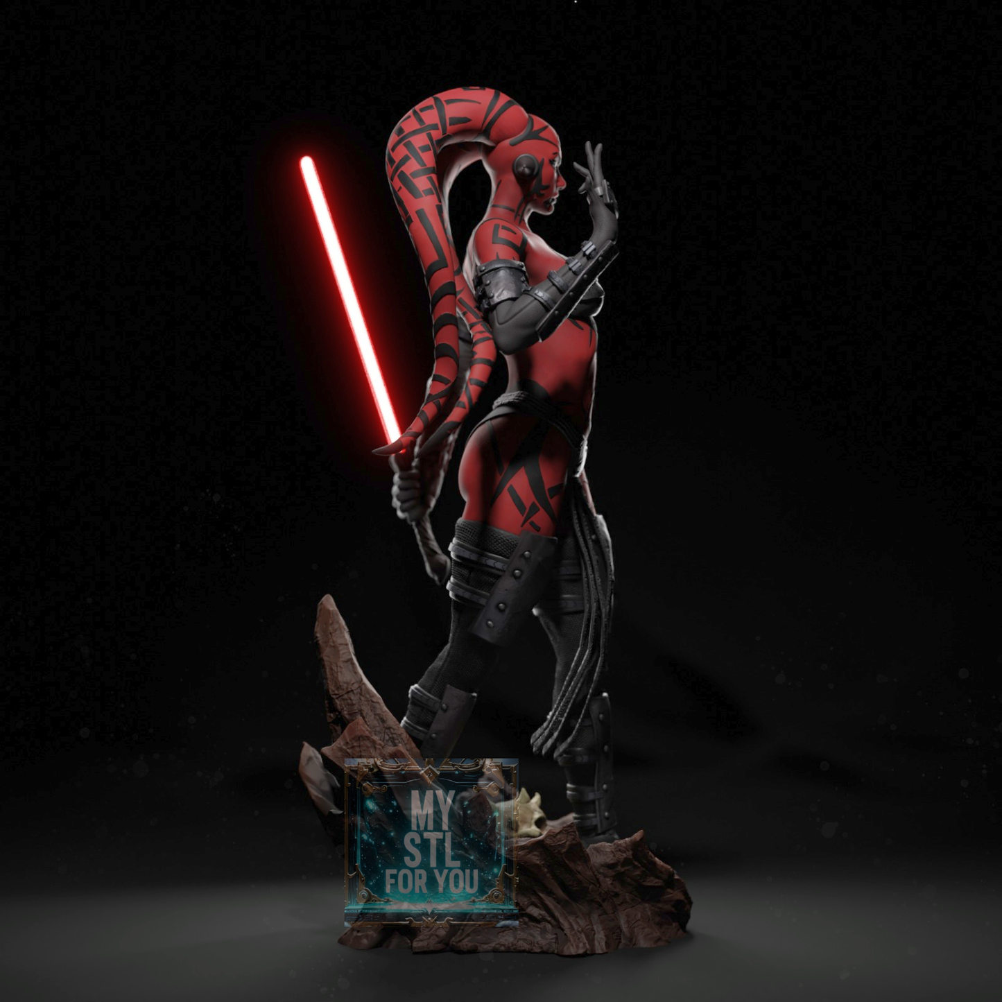 Darth Talon STL Statue – Resin Files Bundle (All Scales 1/4, 1/6, 1/9, 1/12) Pre-Supported, Cut & Keyed, Uncut – Digital Download