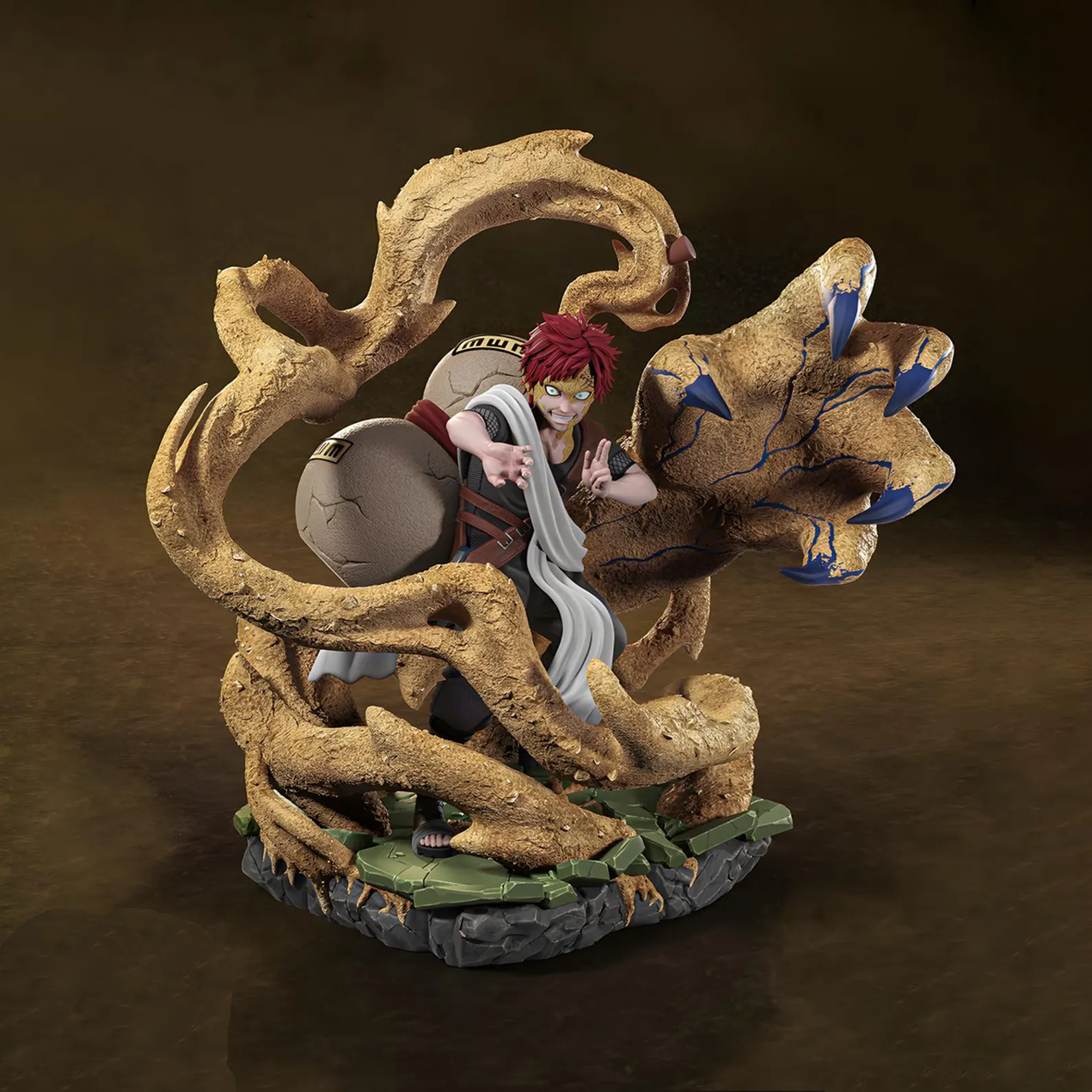 Gaara – Sand Manipulation Diorama STL 3D Print Files