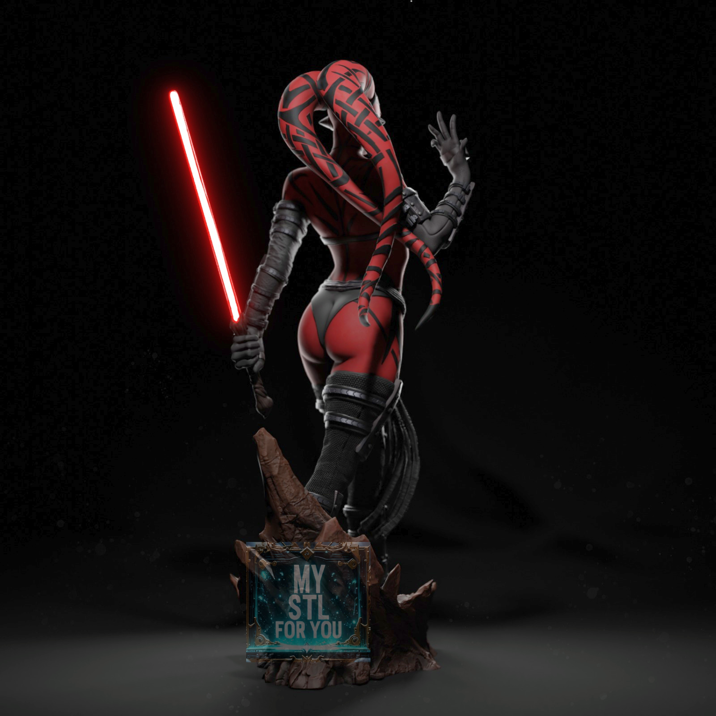Darth Talon STL Statue – Resin Files Bundle (All Scales 1/4, 1/6, 1/9, 1/12) Pre-Supported, Cut & Keyed, Uncut – Digital Download