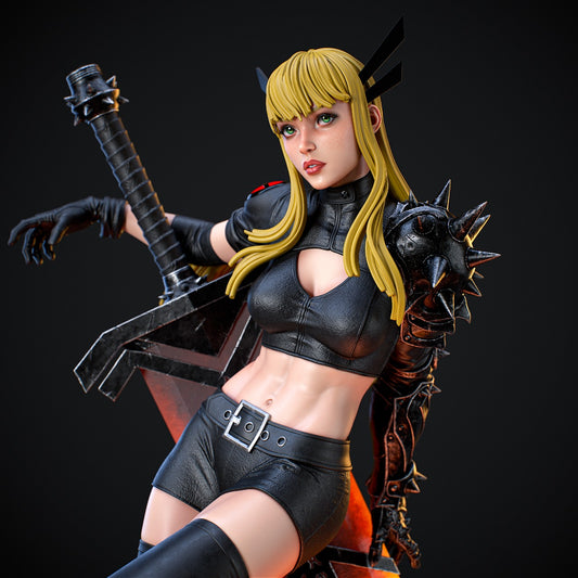 Magik (X-Men) 3D Print File: Sorceress Supreme STL - 1:6, 1:9, 1:12 Scale Options - Pre-Supported & Uncut - Mystical Digital Collectible