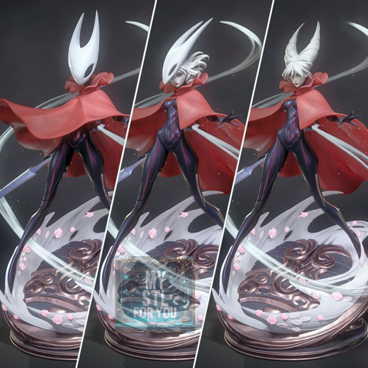 Hornet (Hollow Knight) | 1/8 Scale Statue STL | Pre‑Supported STL+LYS | 3 Heads + Cape Options