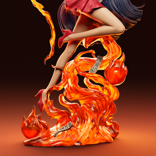Rei Hino (Sailor Mars) 3D Print File: Sailor Moon Guardian STL - 1:9 & 1:6 Scale Options - Ready-to-Print, Split, Pre-Supported