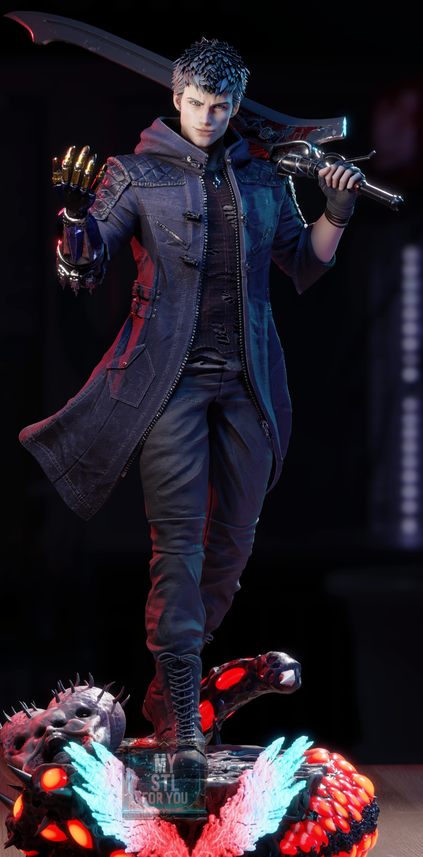 Nero - Devil May Cry 5 | High-Detail 3D Print STL | Pre-supported