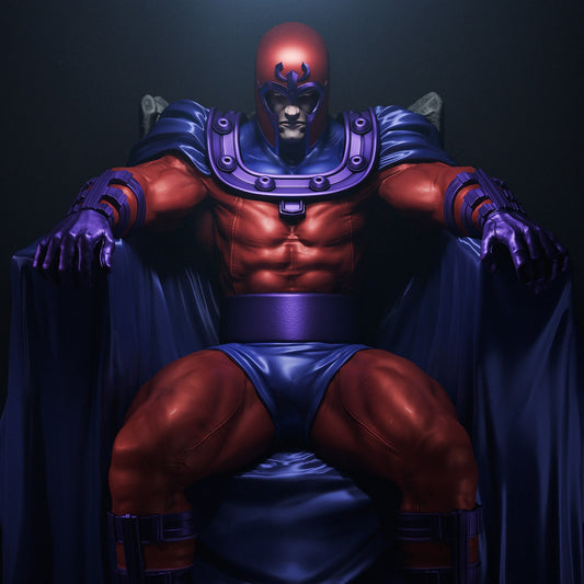 Magneto (X-Men) 3D Print File: Master of Magnetism STL - 1:4, 1:6, 1:12 Scale Options - Pre-Supported & Uncut - Formidable Digital Collectible