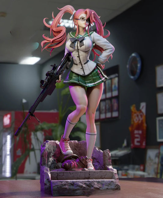 NSFW Saya Takagi STL File | Highschool of the Dead Anime Figure, Zombie Apocalypse Survivor Model [Digital Download Only]