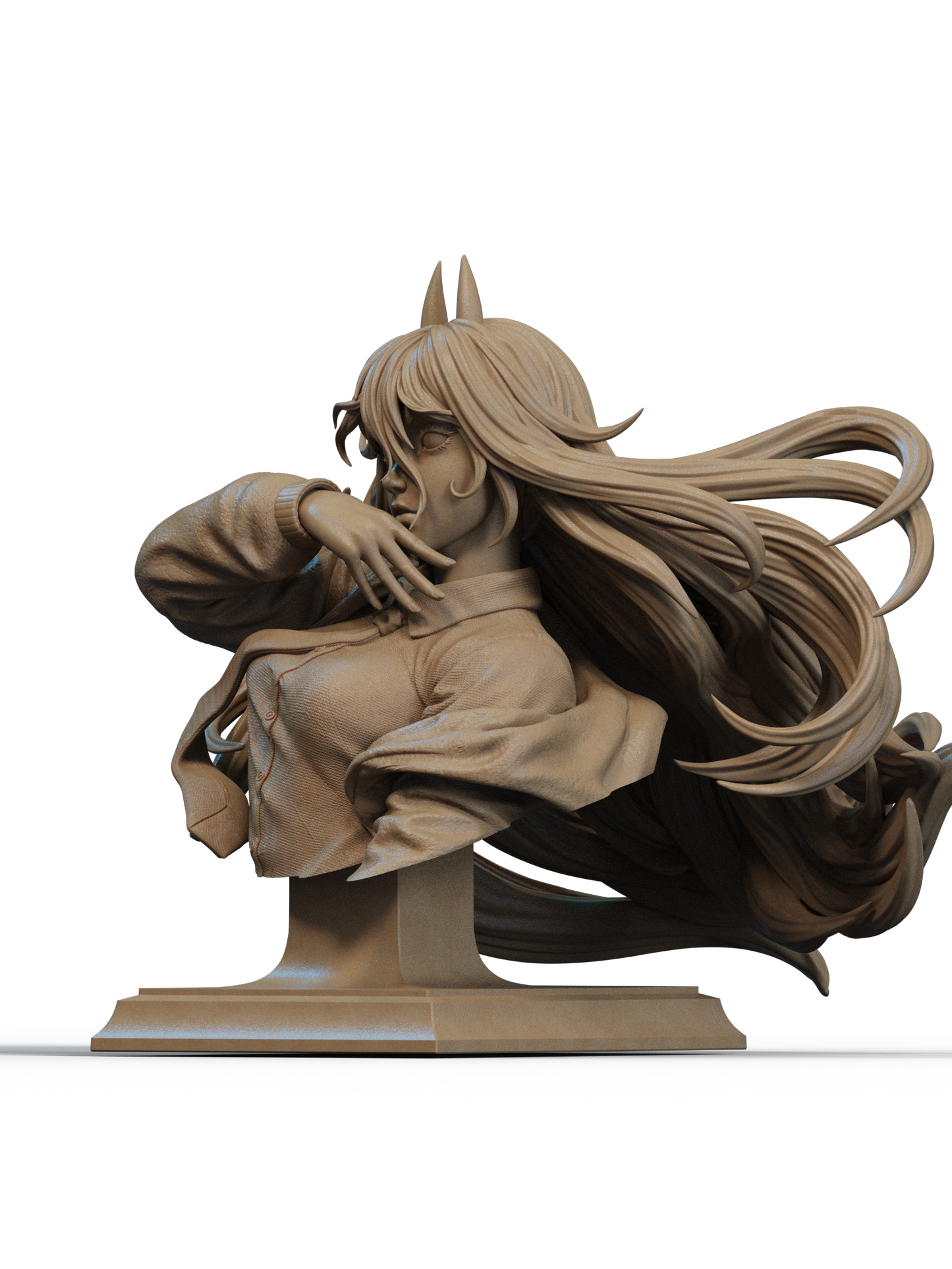 Power (Chainsaw Man) Bust 3D Print File: Fiendish 1/6 & 1/9 Scale STL Collectible