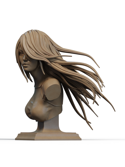 A2 (NieR: Automata) Bust 3D Print File: YoRHa Android STL - 1:6 & 1:9 Scale Options - Ready-to-Print