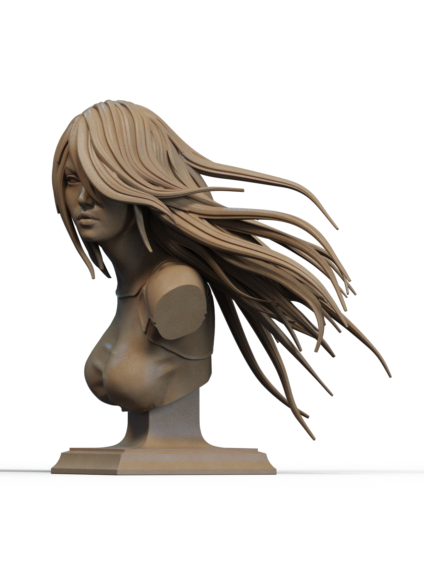 A2 (NieR: Automata) Bust 3D Print File: YoRHa Android STL - 1:6 & 1:9 Scale Options - Ready-to-Print