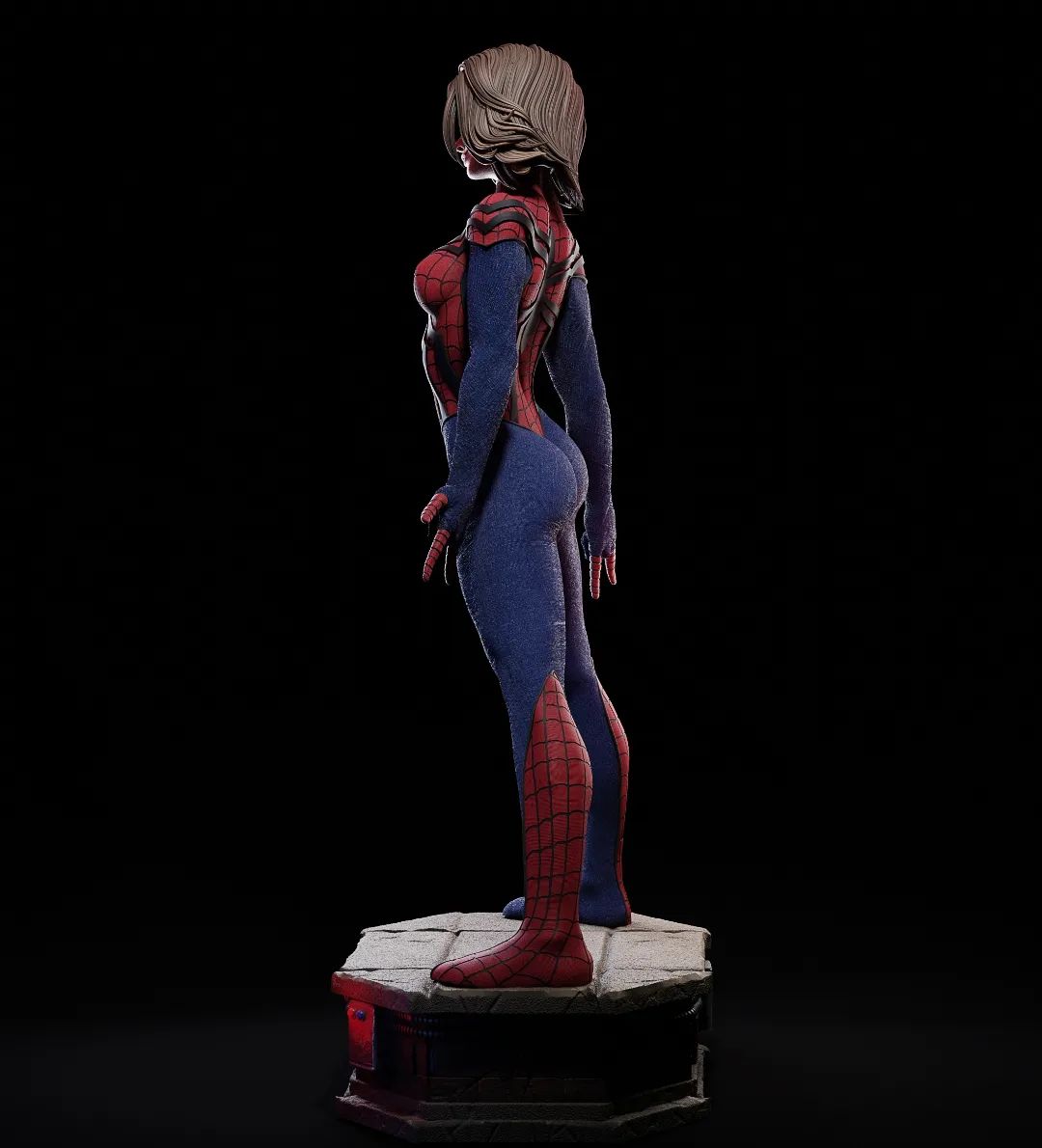 Spider-Woman (Marvel Comics) 3D Print File: Iconic Heroine STL - 1:4, 1:6, 1:9, 1:12 Scale Options - Ready-to-Print, Split, Pre-Supported & Uncut