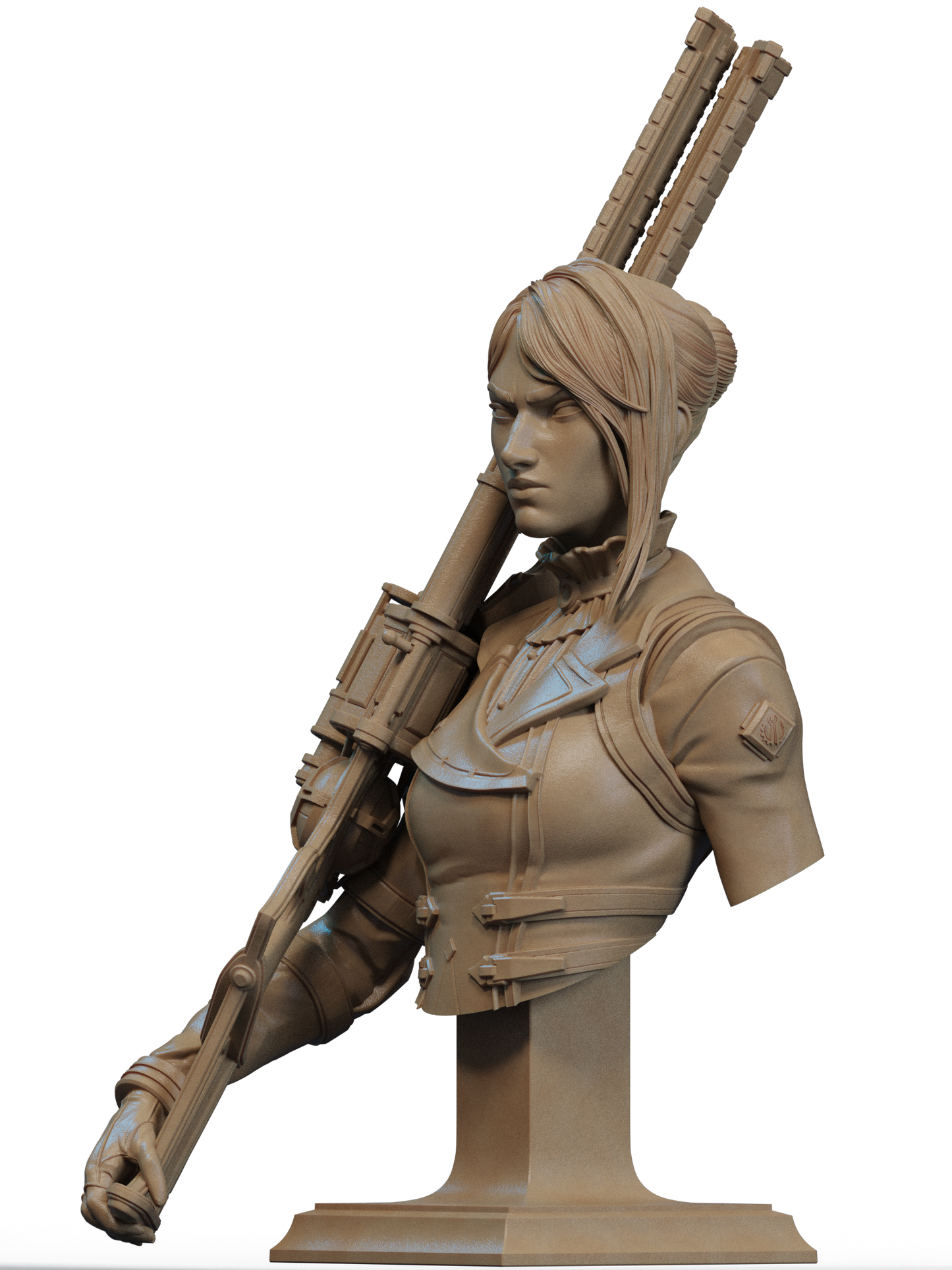 Caitlyn League of Legends 3D Print File: Epic 1/6 & 1/9 Scale STL Statue Collectible