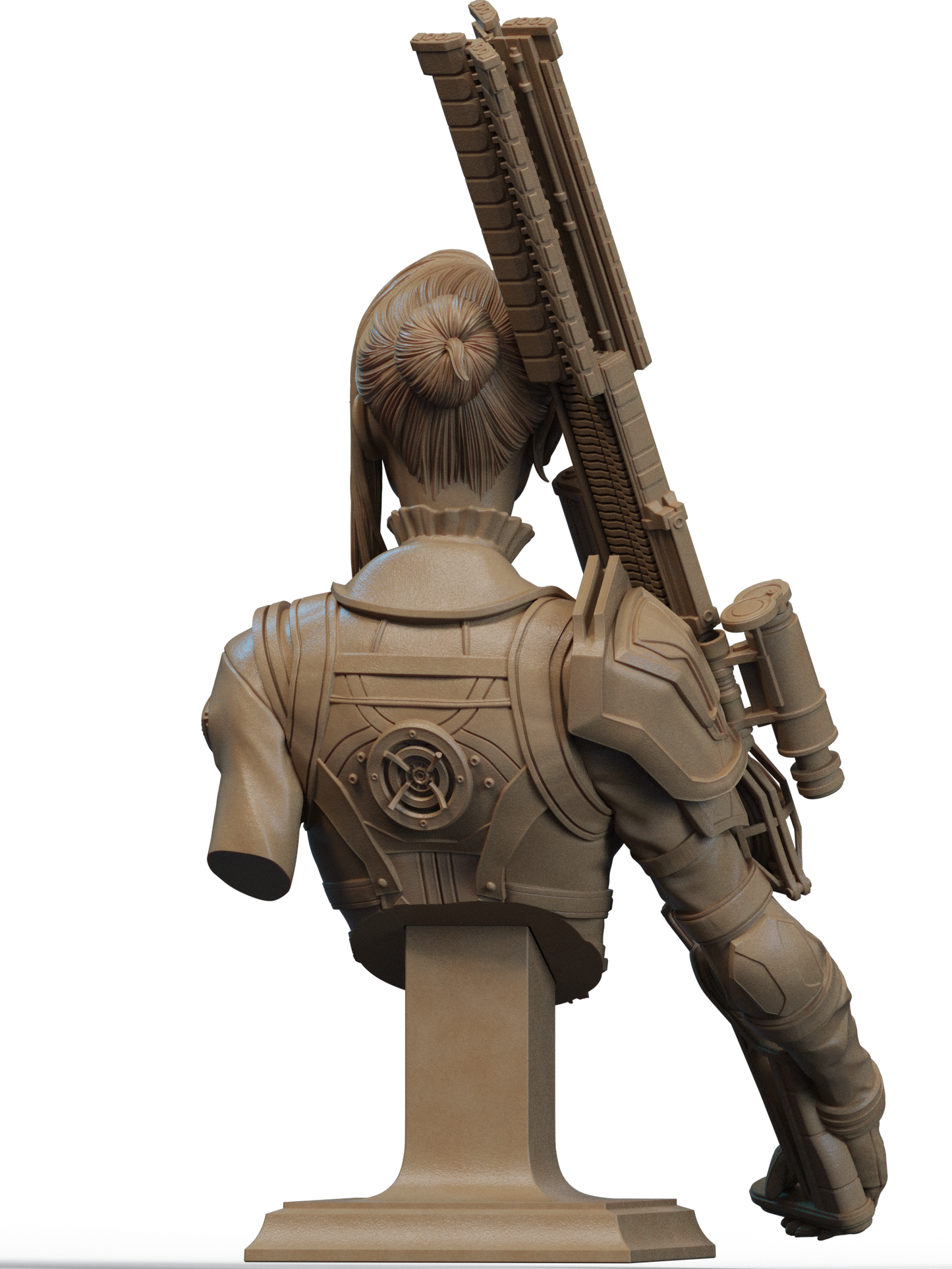 Caitlyn League of Legends 3D Print File: Epic 1/6 & 1/9 Scale STL Statue Collectible