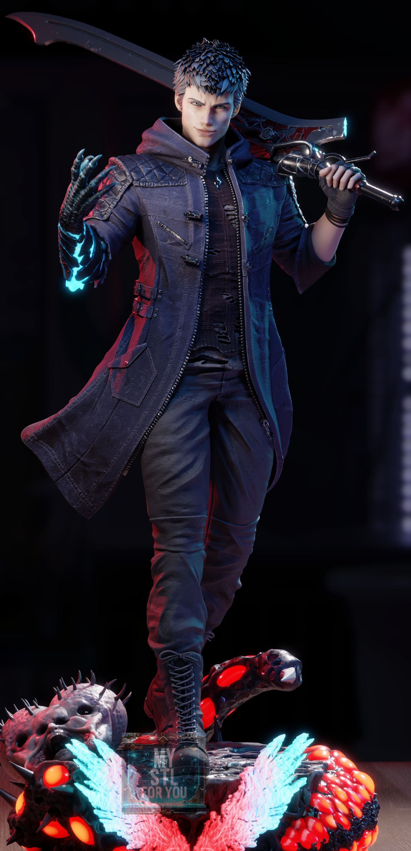 Nero - Devil May Cry 5 | High-Detail 3D Print STL | Pre-supported