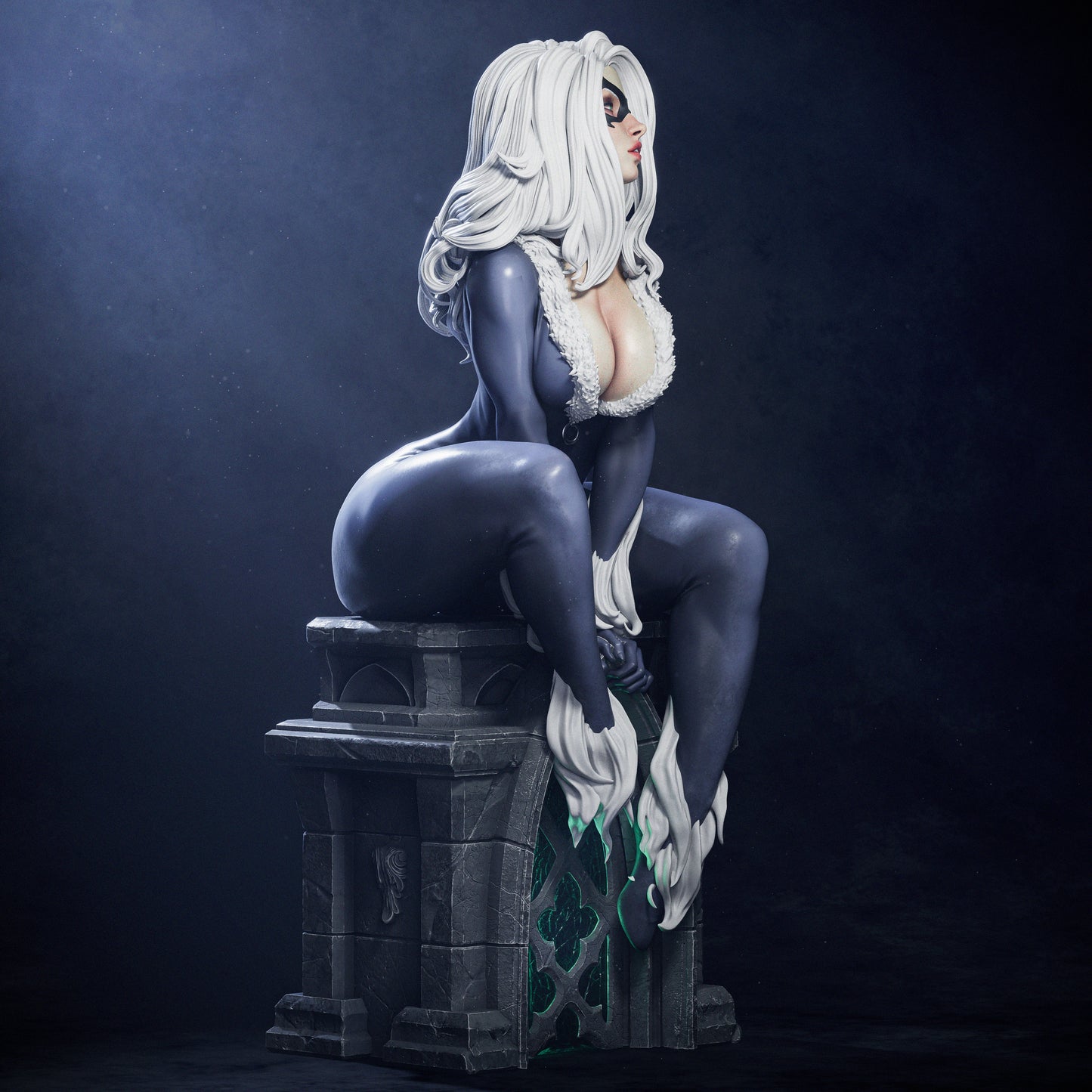 Black Cat (Marvel Comics) 3D Print File: Iconic Anti-Heroine STL - 1:6, 1:9, 1:12 Scale Options - Ready-to-Print, Split, Pre-Supported & Uncut