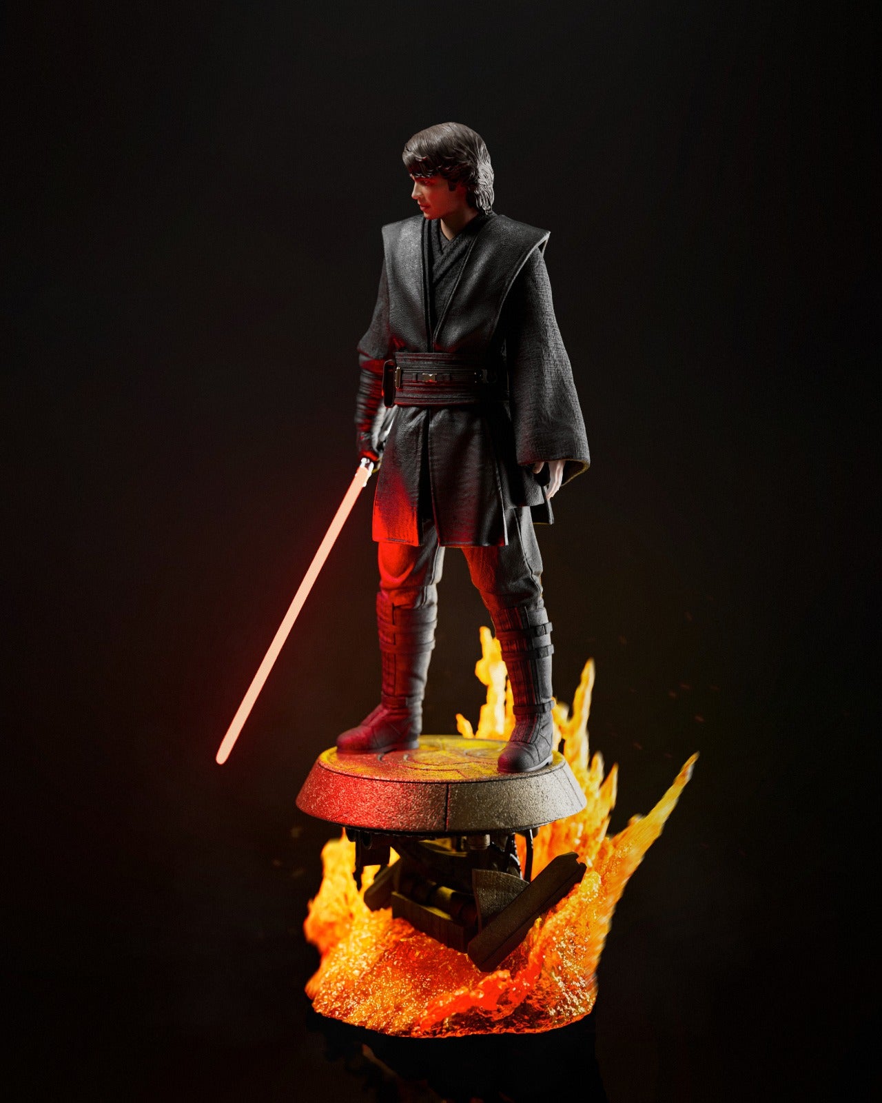 Anakin – Star Wars Inspired STL Figure | 1/6 & 1/9 Scale | Split, Pre-Supported & Uncut Versions