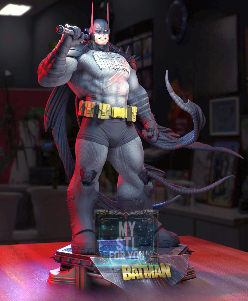 Absolute Batman | High-Detail 3D Print STL File | Pre-supported Model