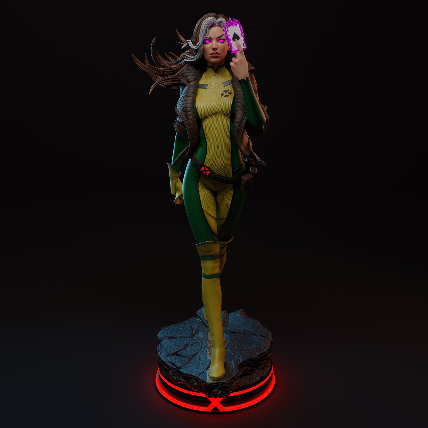 Rogue (X-Men) 3D Print File: Iconic Mutant Heroine STL - 1:4, 1:6, 1:9 Scale Options - Pre-Supported & Uncut