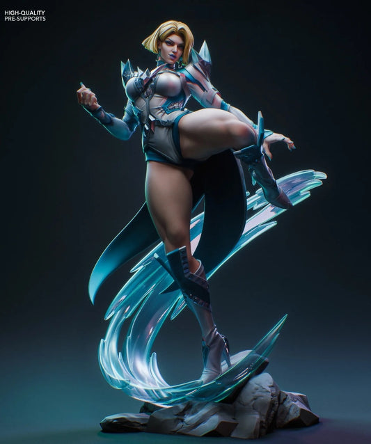 Emma Frost - Marvel Rivals Style (1/8 Scale) STL File for 3D Printing - Digital File